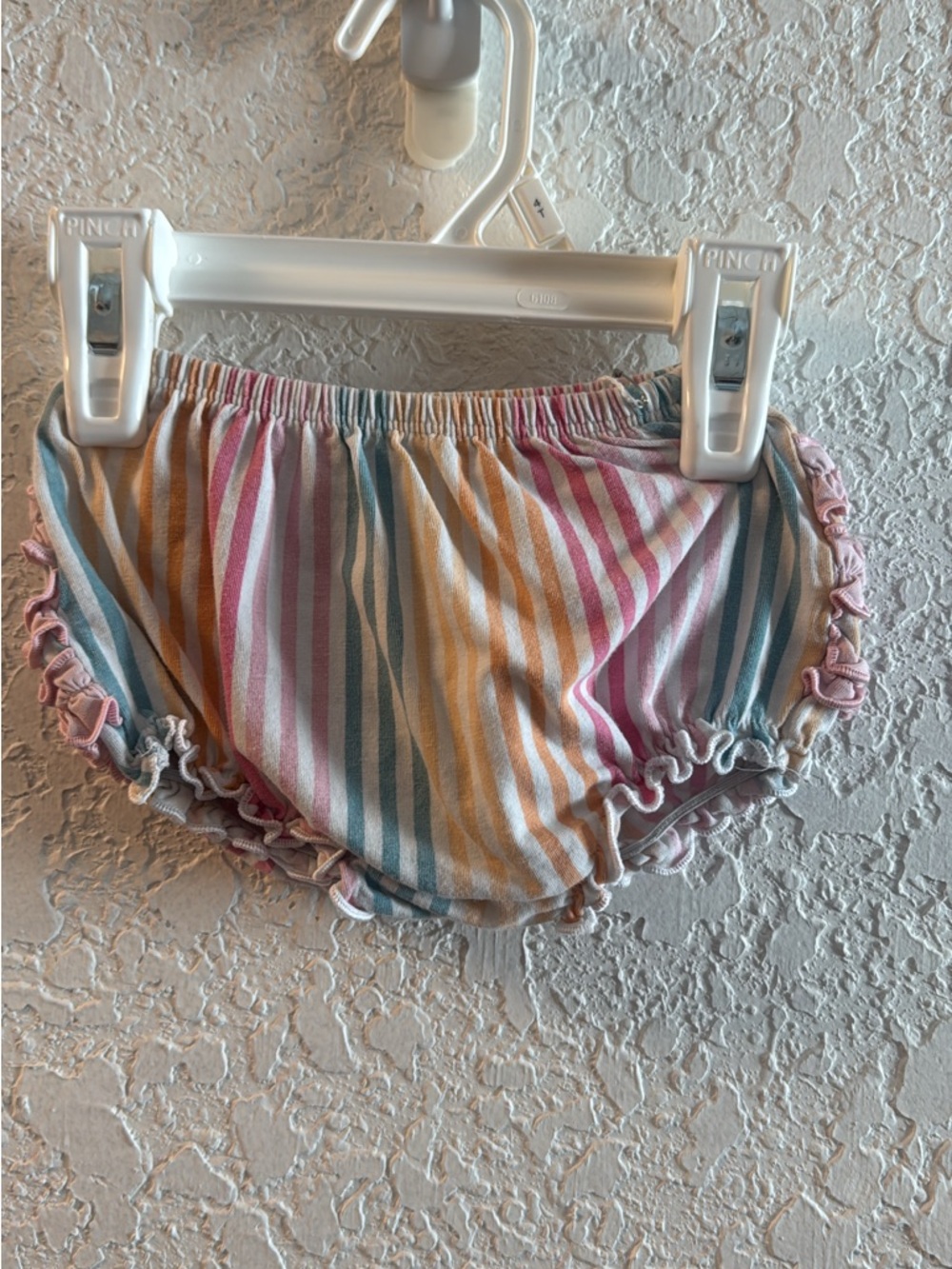 Baby Striped rainbow Ruffle Bloomers - RuffleButts GUC